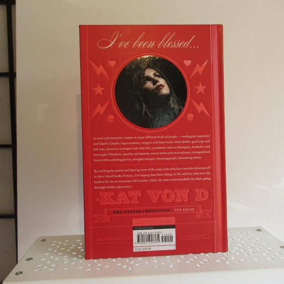 Autographed, Kat Von D, The Tattoo Chronicals, Book, Art, Collectable, Red - Picture 11 of 11